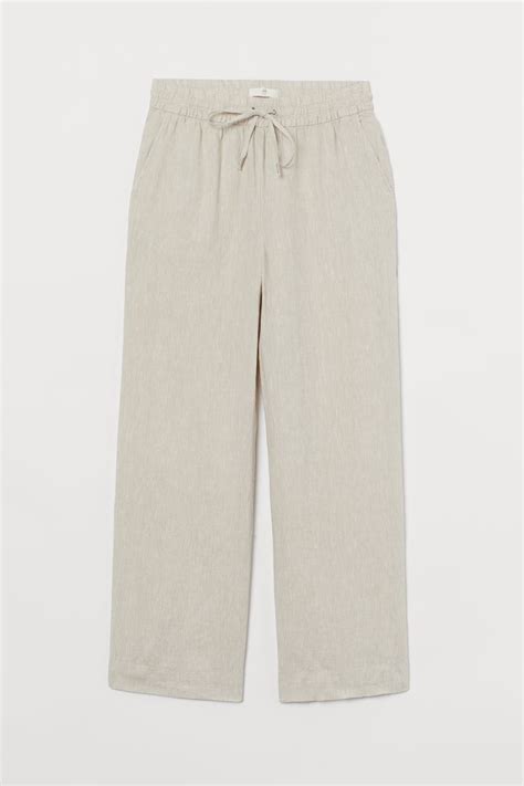 h m linen pants|linen pants that don't wrinkle.